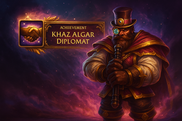 Khaz Algar Diplomat achievement boost service